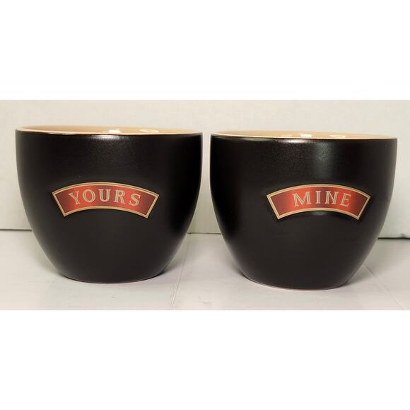 Bailey's Irish Cream Yours & Mine Ceramic Cups Coffee Espresso Gelato - Set of 4 - Picture 1 of 5